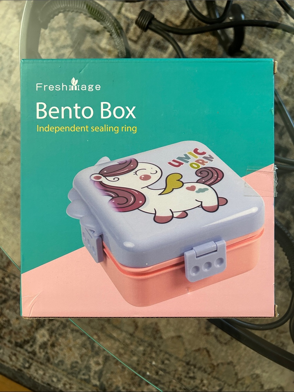 Unicorn Bento Box in Purple and Pink